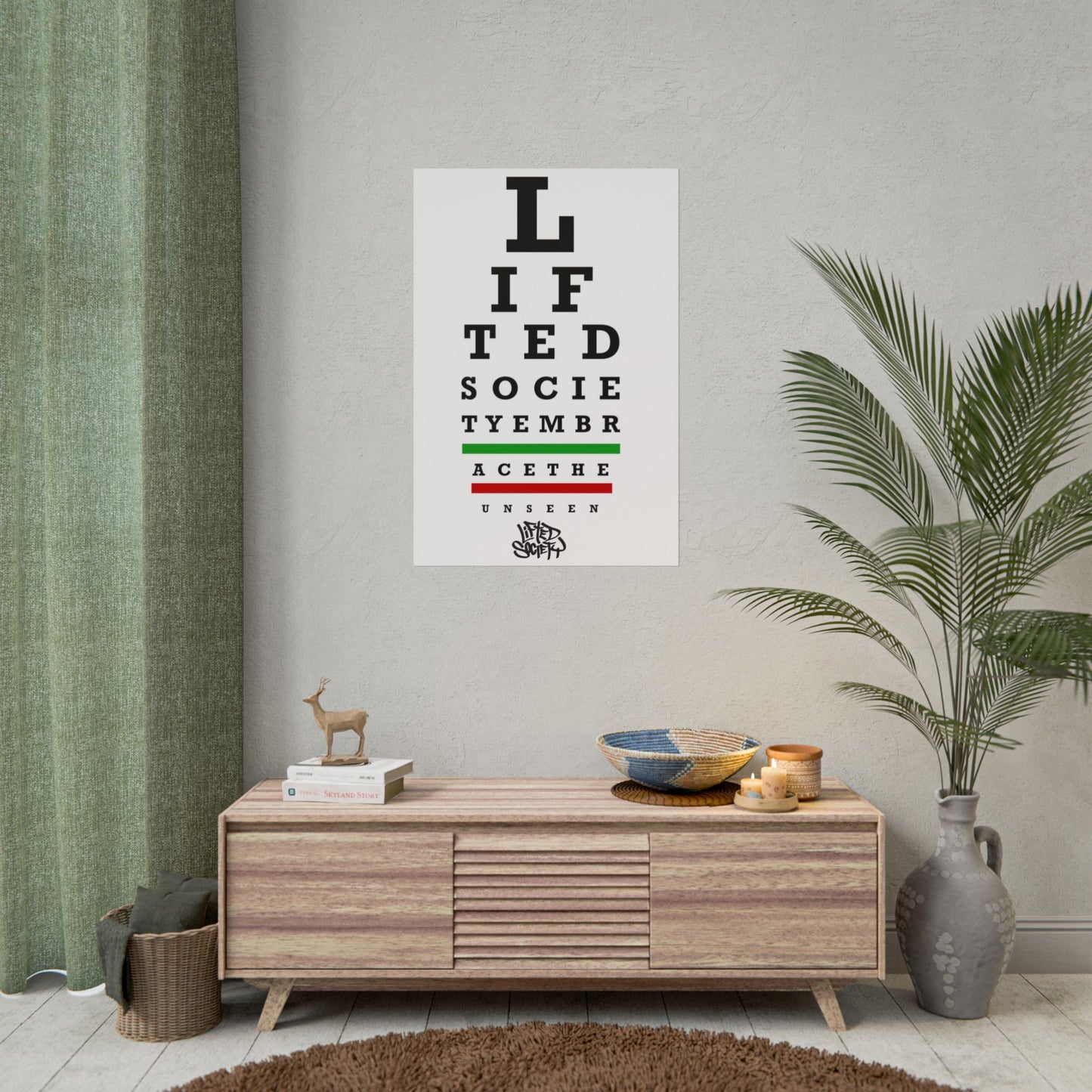 Lifted Society - Eye Chart Rolled Poster
