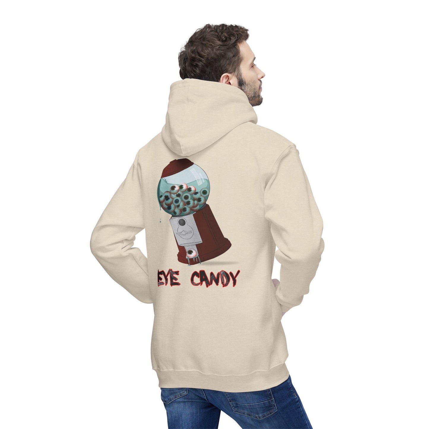 Eye Candy Pullover Hoodie – Cream