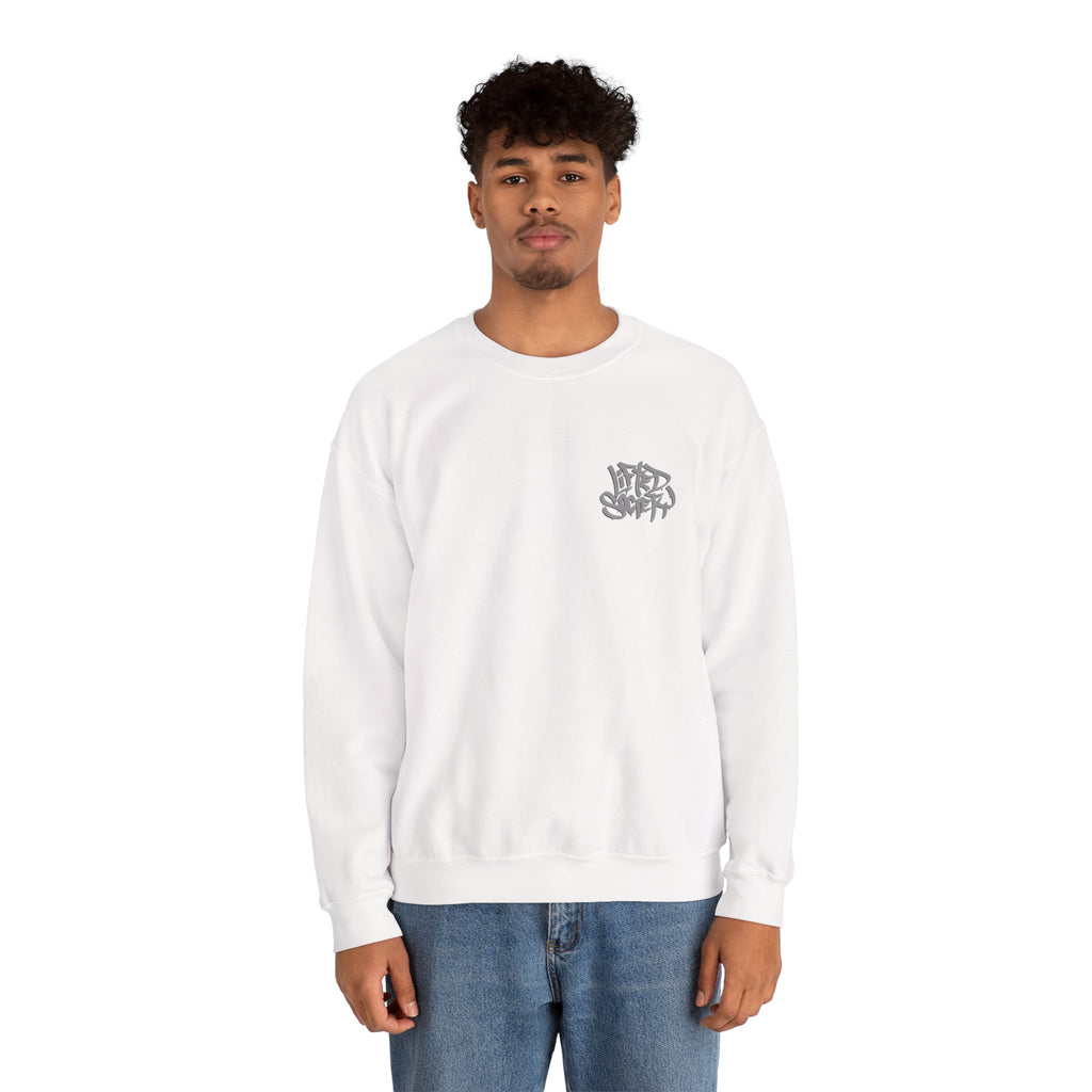 Street Art Inspired Crewneck Sweatshirt, Unisex Graffiti Apparel, Urban Fashion, Cozy Hoodie for Artists, Gift for Creatives