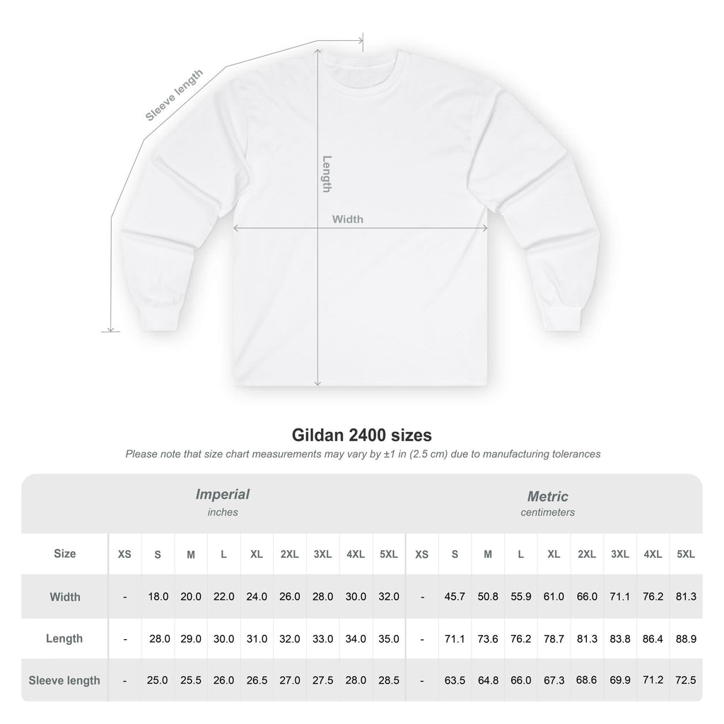 Unisex Streetwear Long Sleeve Tee with Bold Design | Ideal for Casual Outings, Music Festivals, Urban Style, Everyday Wear, Graphic Tee